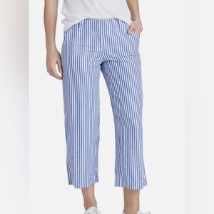Vineyard Vines Striped Cotton/Linen Capri Pants